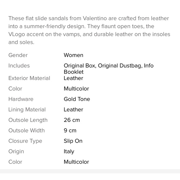 Valentino Multicolor Braided Leather VLOGO Flat Slides Size 37.5 - Picture 3 of 10